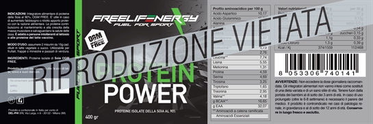 Protein Power - Proteine isolate della soia al 90% - 400 gr